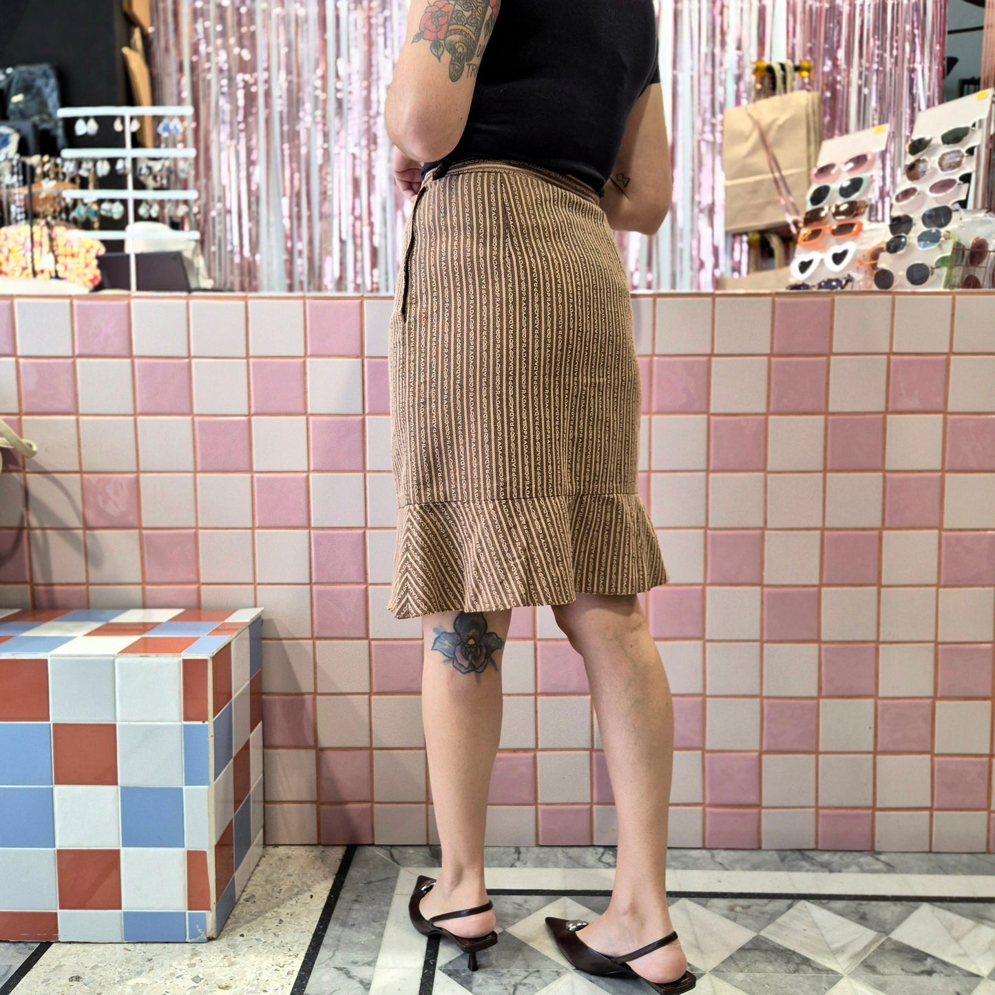 Classy Patterned Skirt