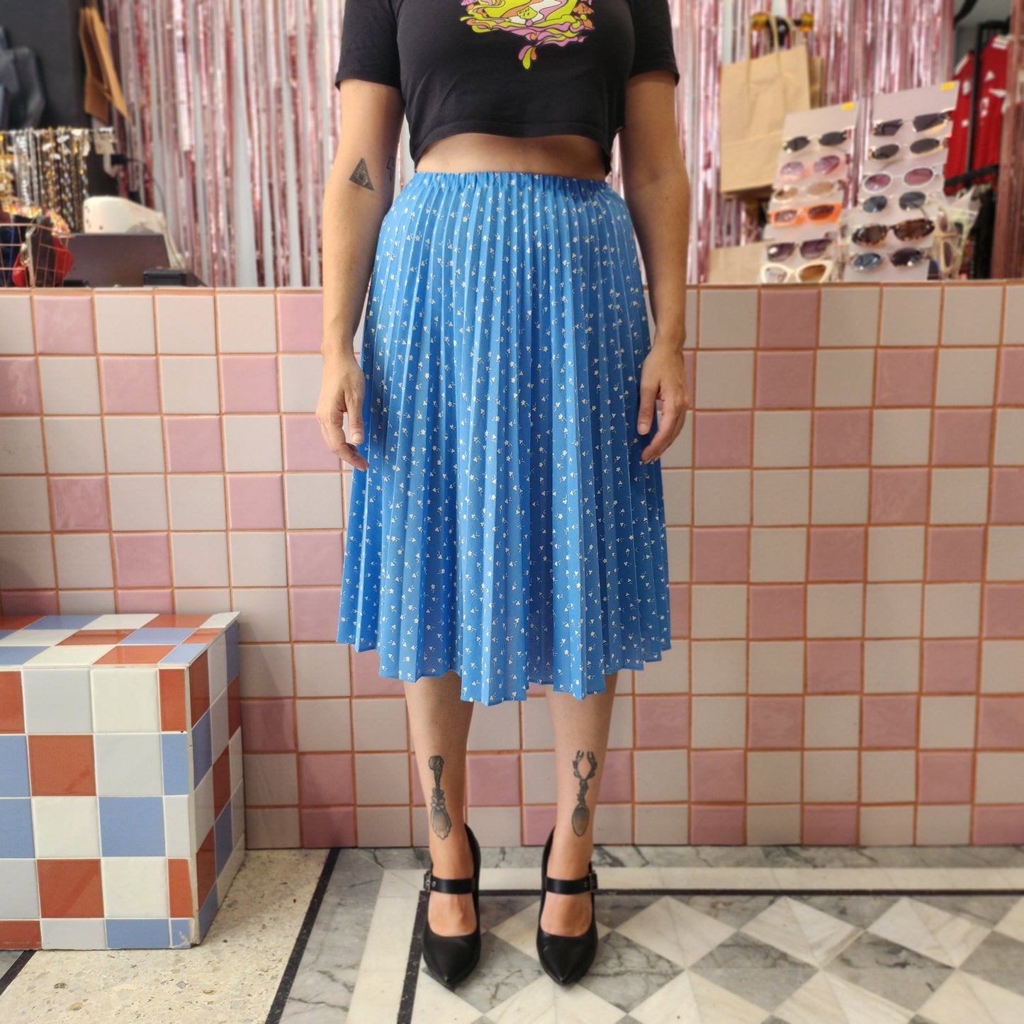 Vintage Pleated Skirt