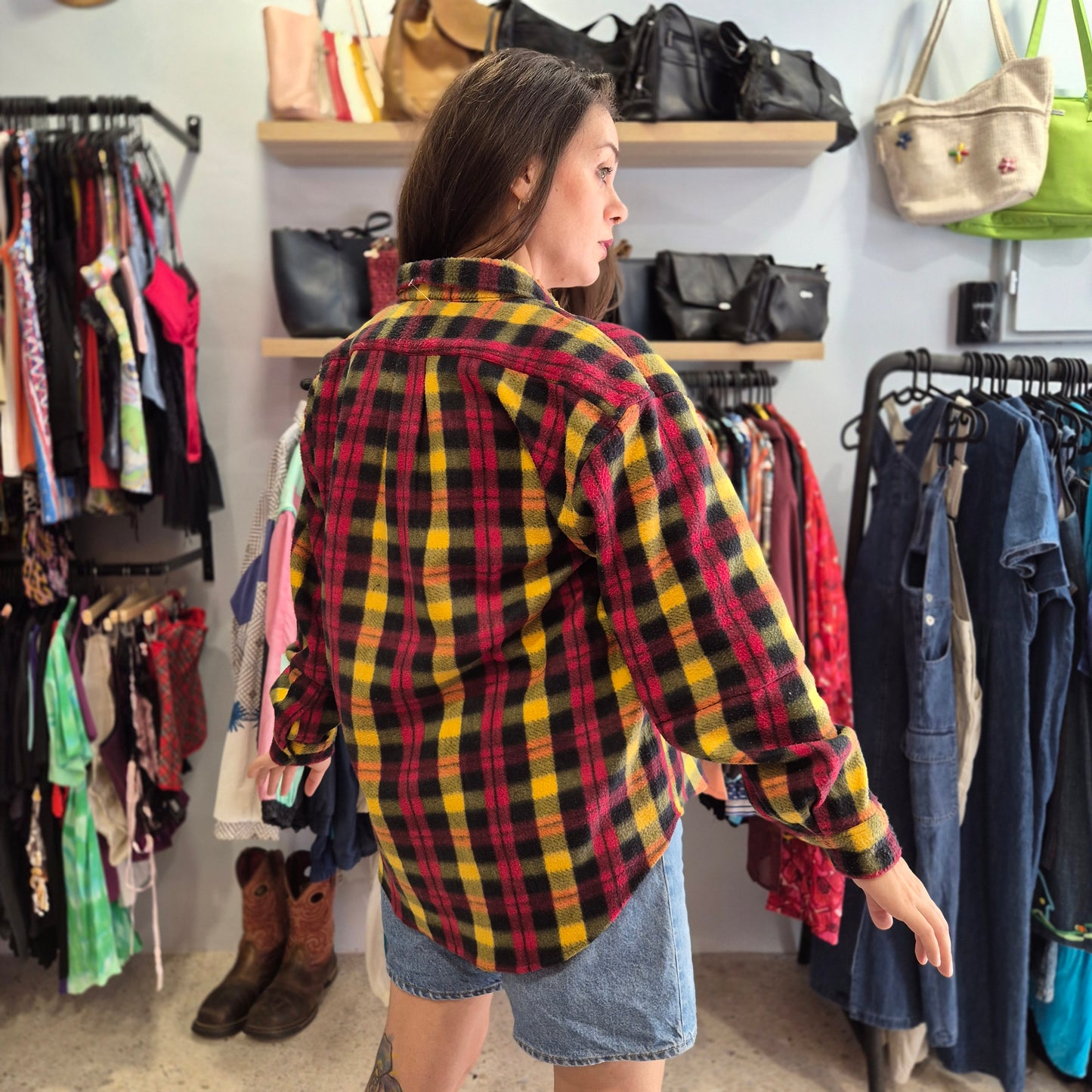Plaid Button Down Fleece