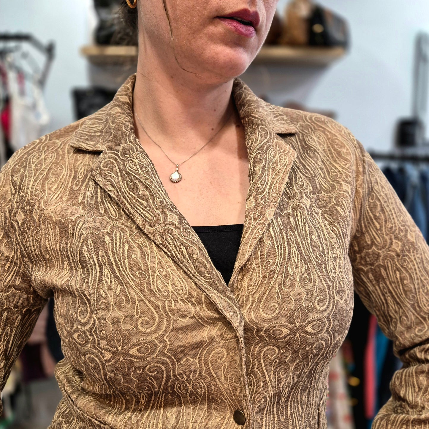 Vintage Patterned Blazer