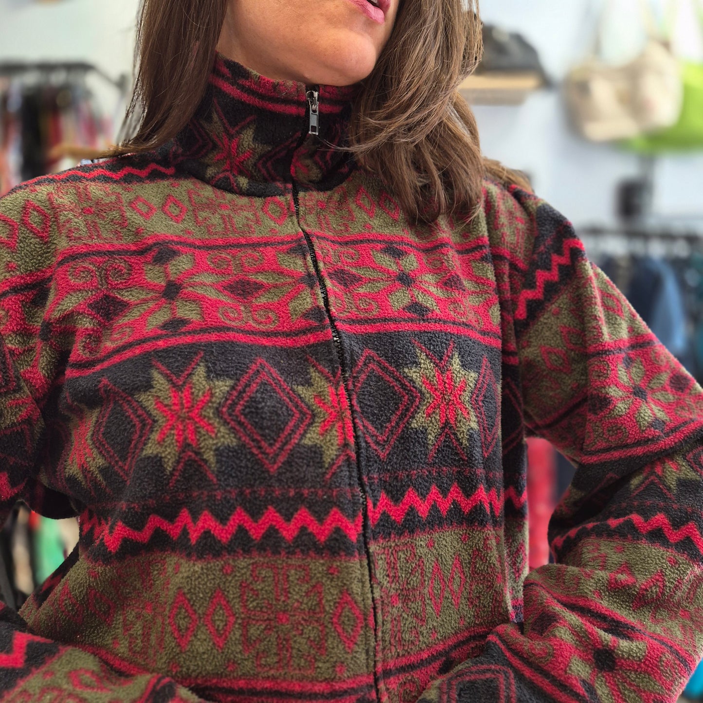 Vintage Patterned Fleece