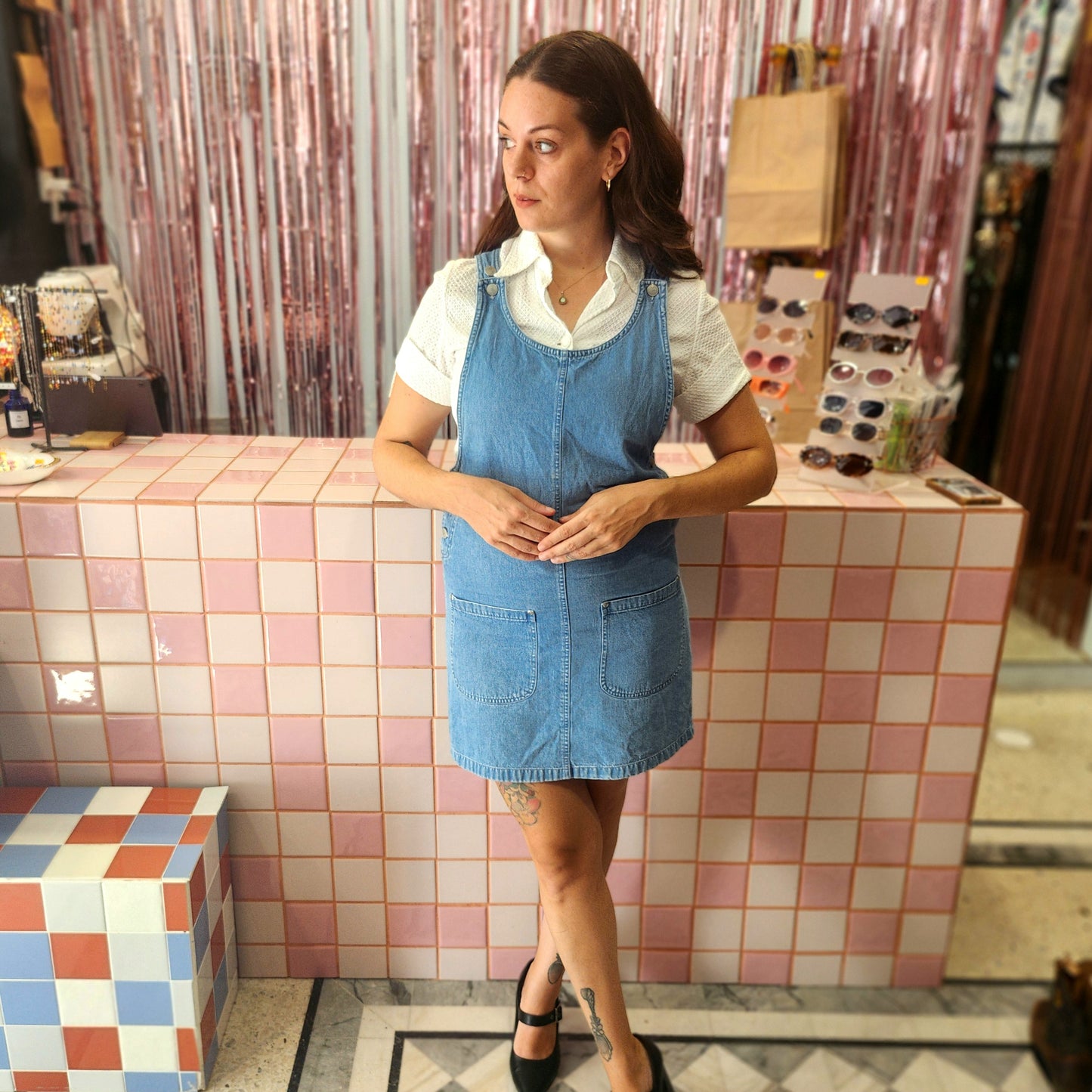 Overalls Mini Dress