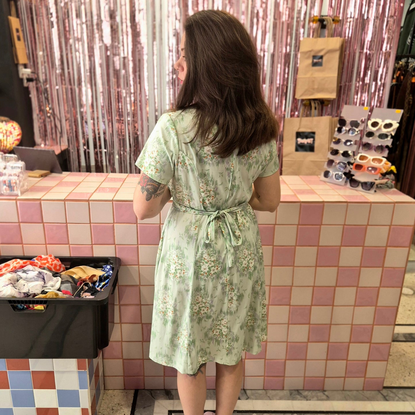 Vintage Patterned Dress
