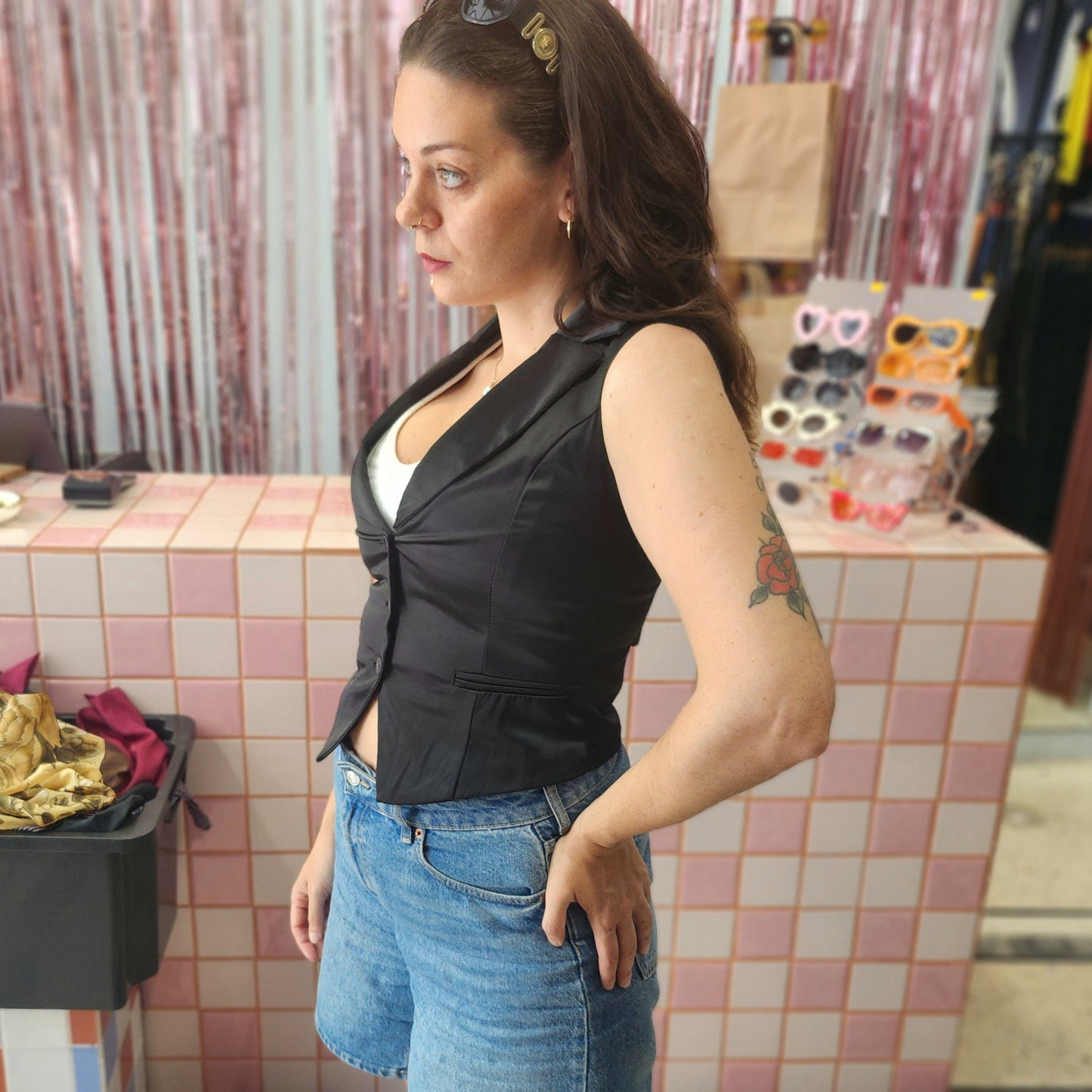 Cute Satin Vest