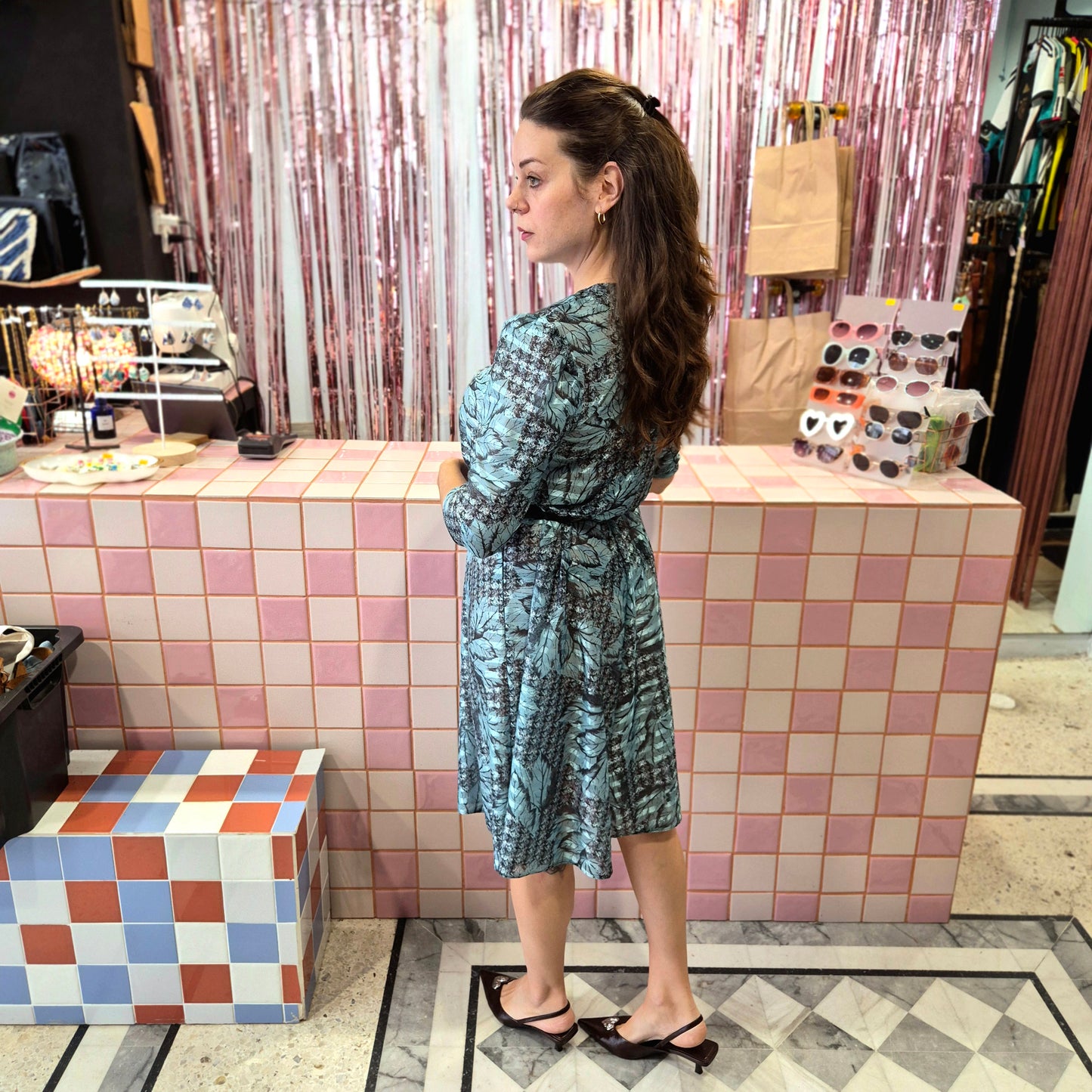 Vintage Patterned Dress