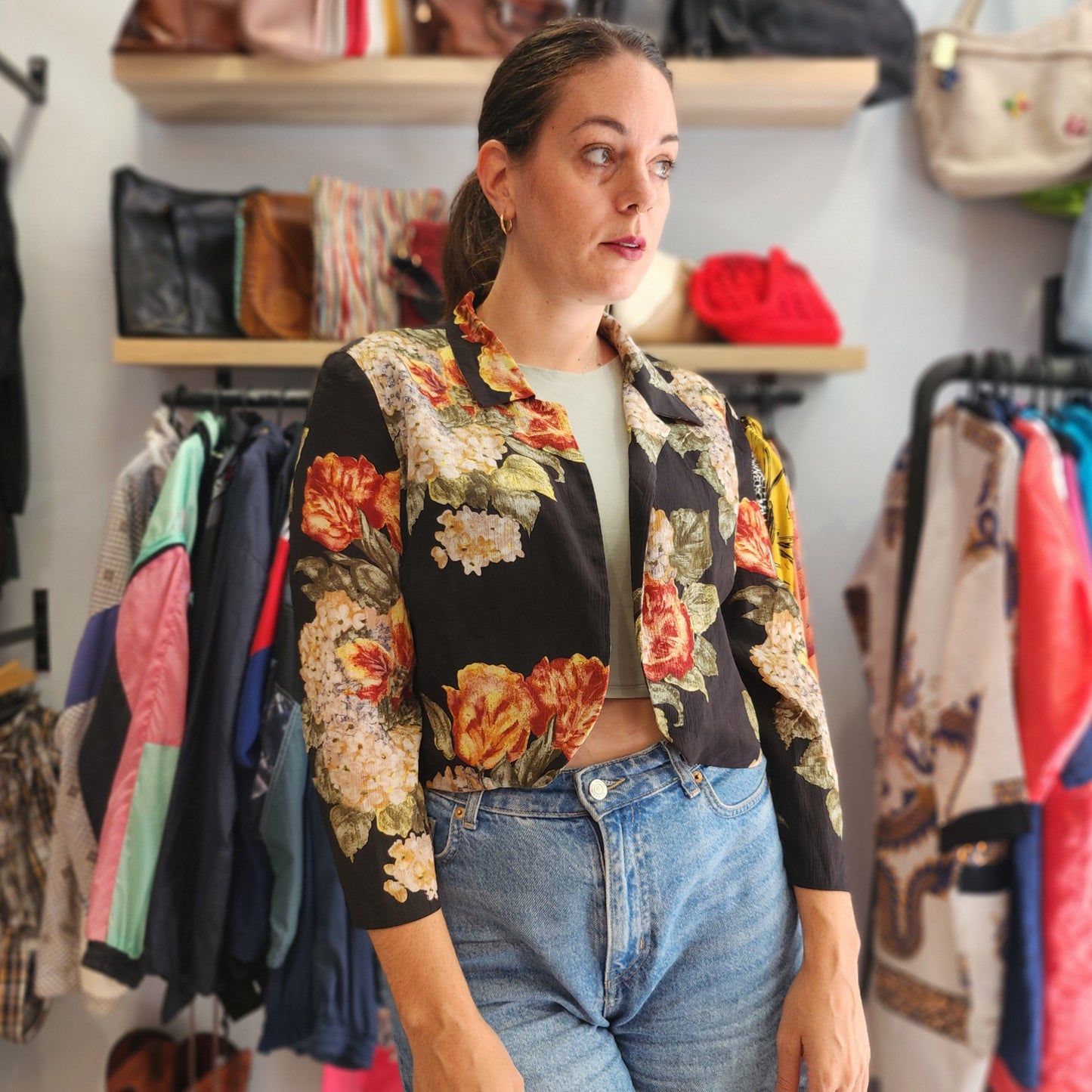 Cute Vintage Cropped Duster