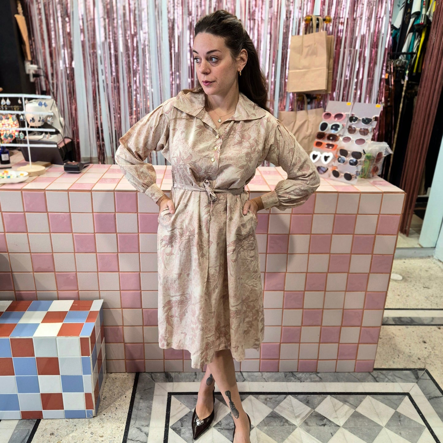 Dreamy Pink Vintage Dress