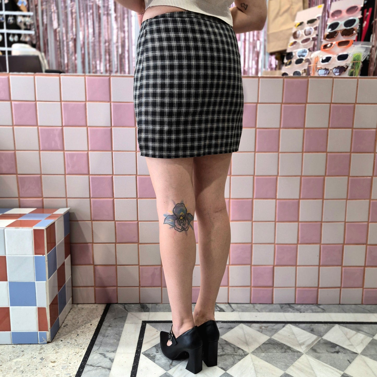 Plaid Mini Skirt
