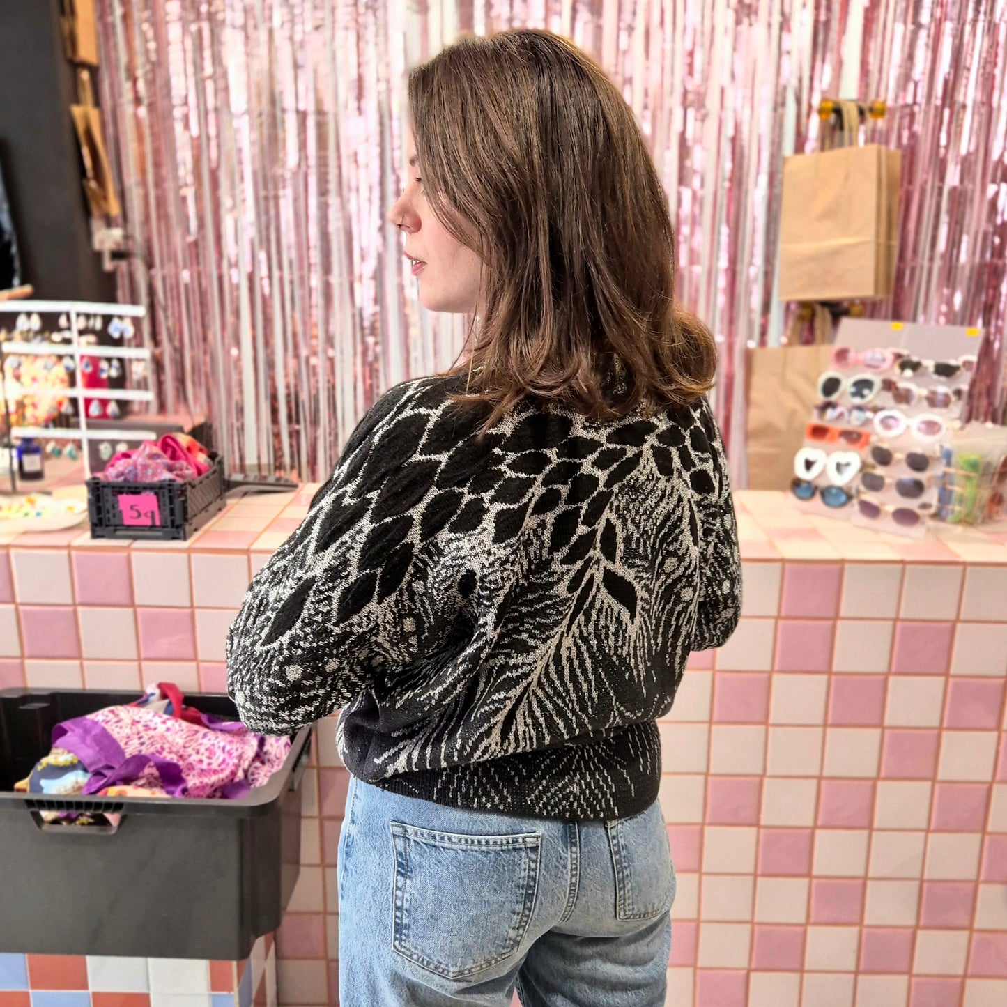Knitted Top with Silver Details