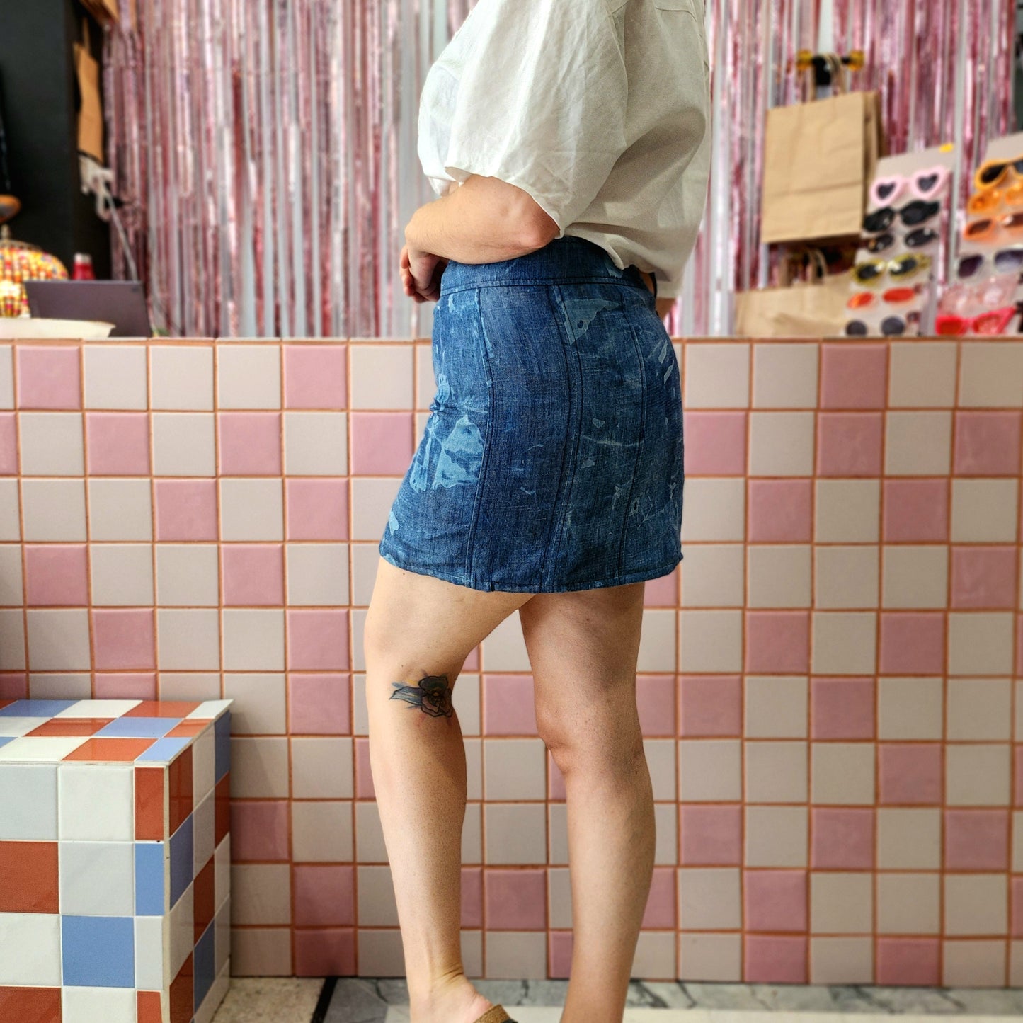 Denim Mini Skirt