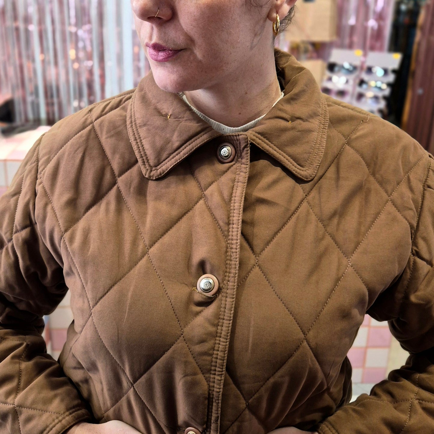 Elegant Quilted Vintage Jacket