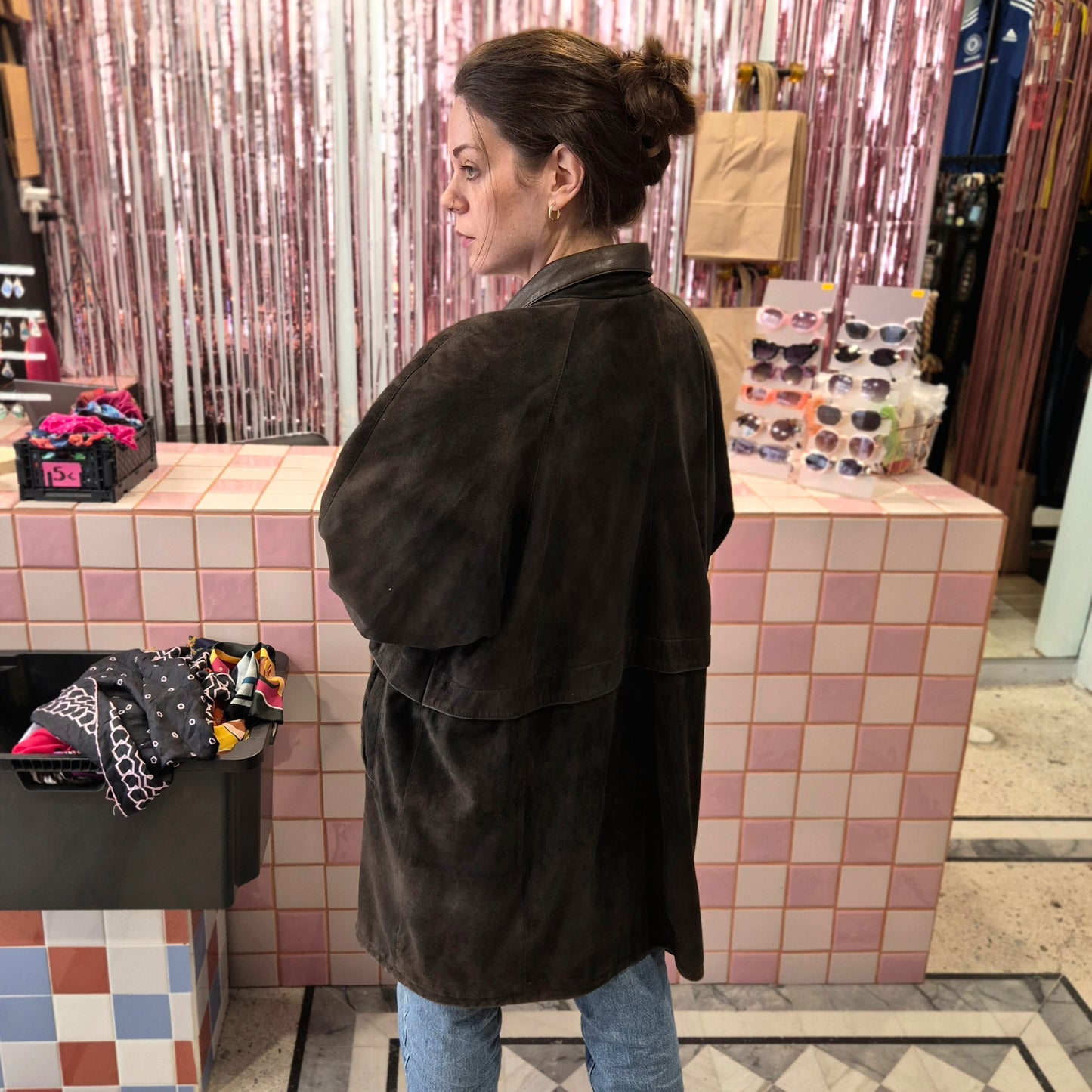 Stunning Suede Leather Coat