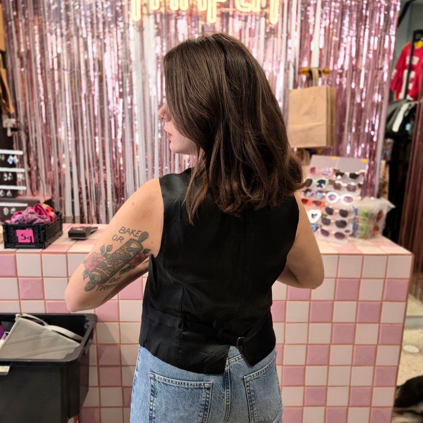 Simple Black Vest