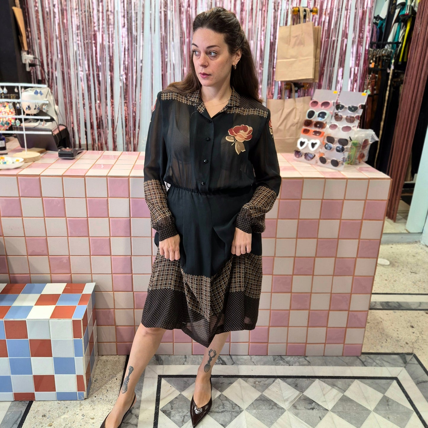 Sheer Vintage Dress