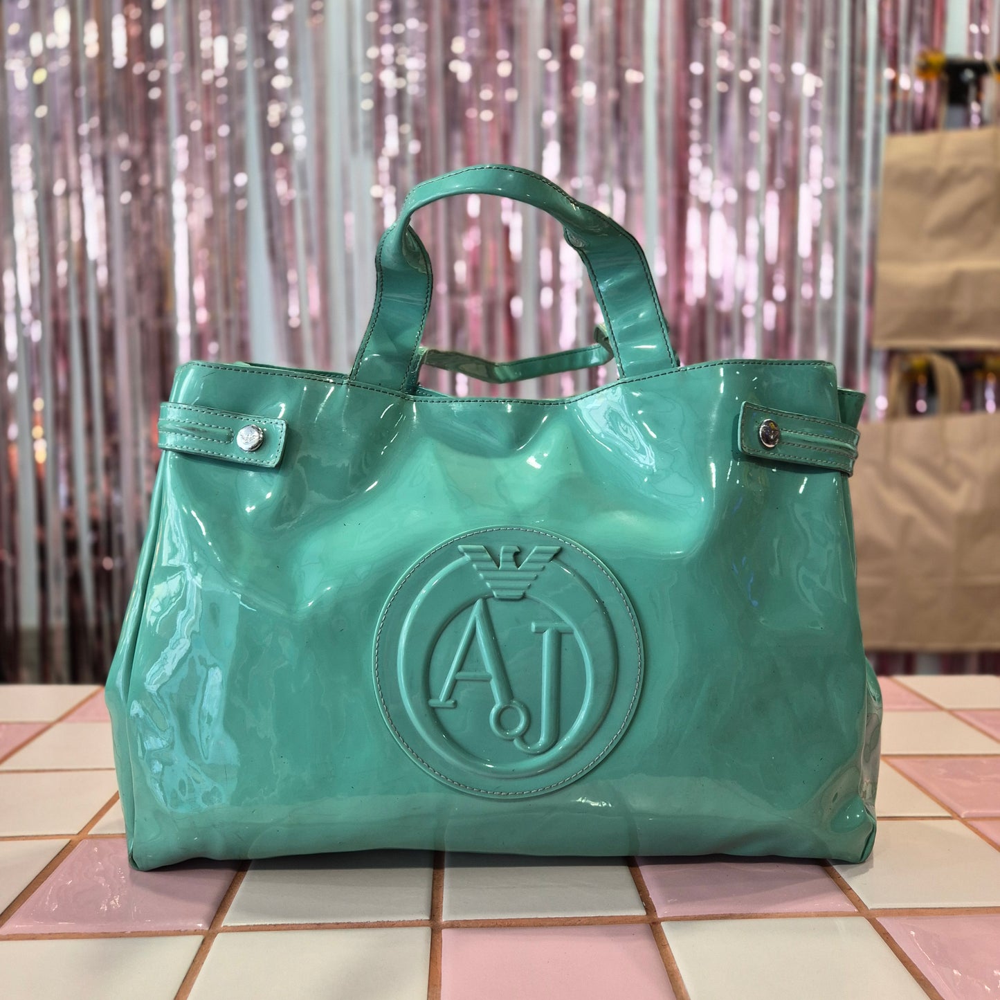 Armani Jeans PVC Tote Bag