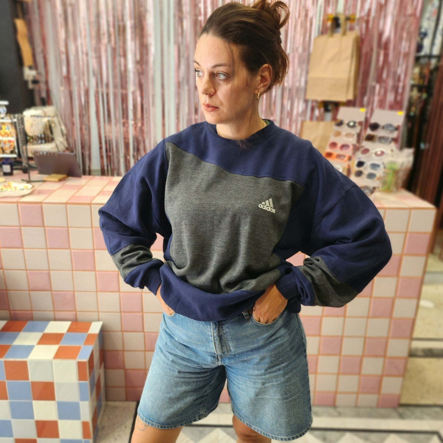 Reworked Adidas Sweatshirt