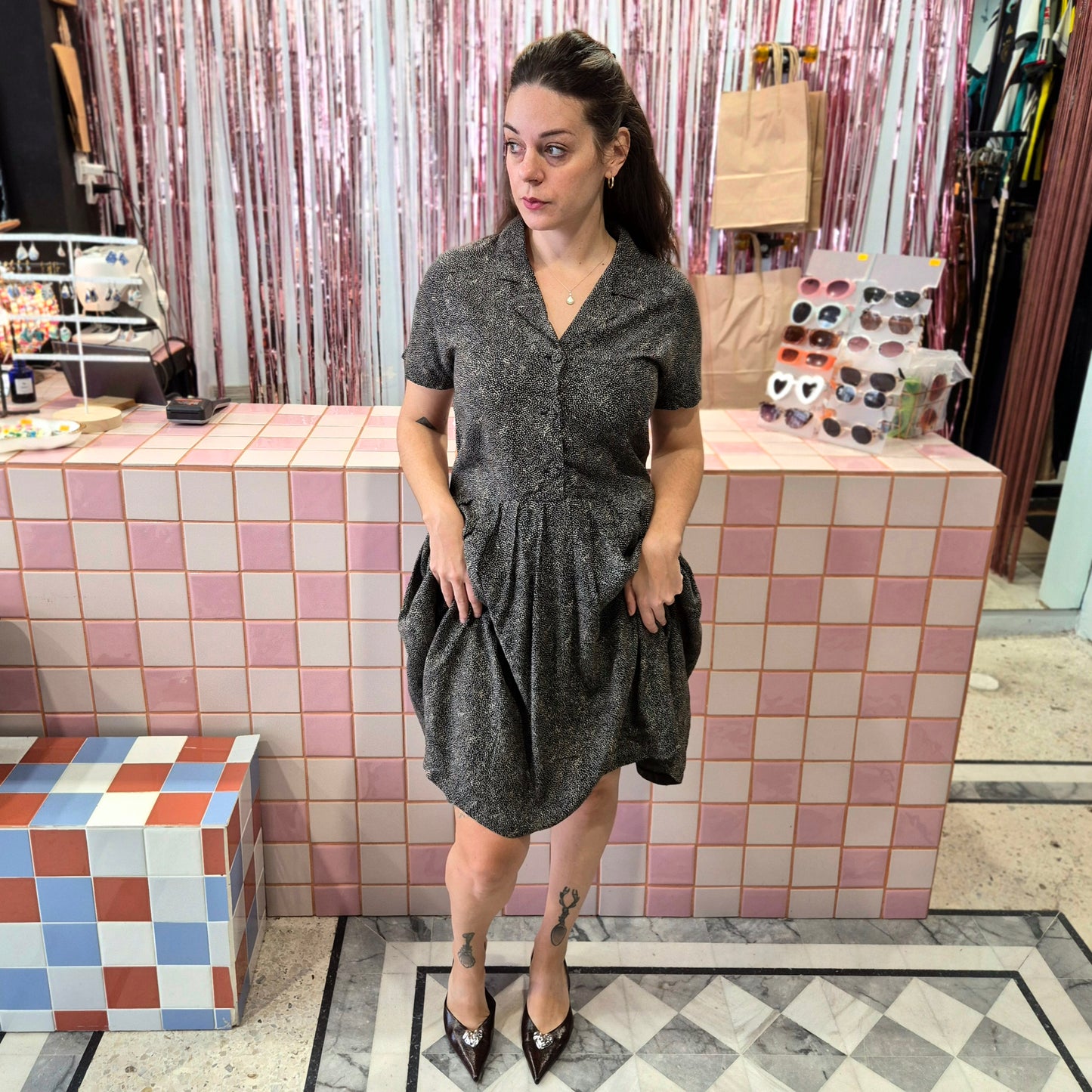 Polka Comfy Vintage Dress