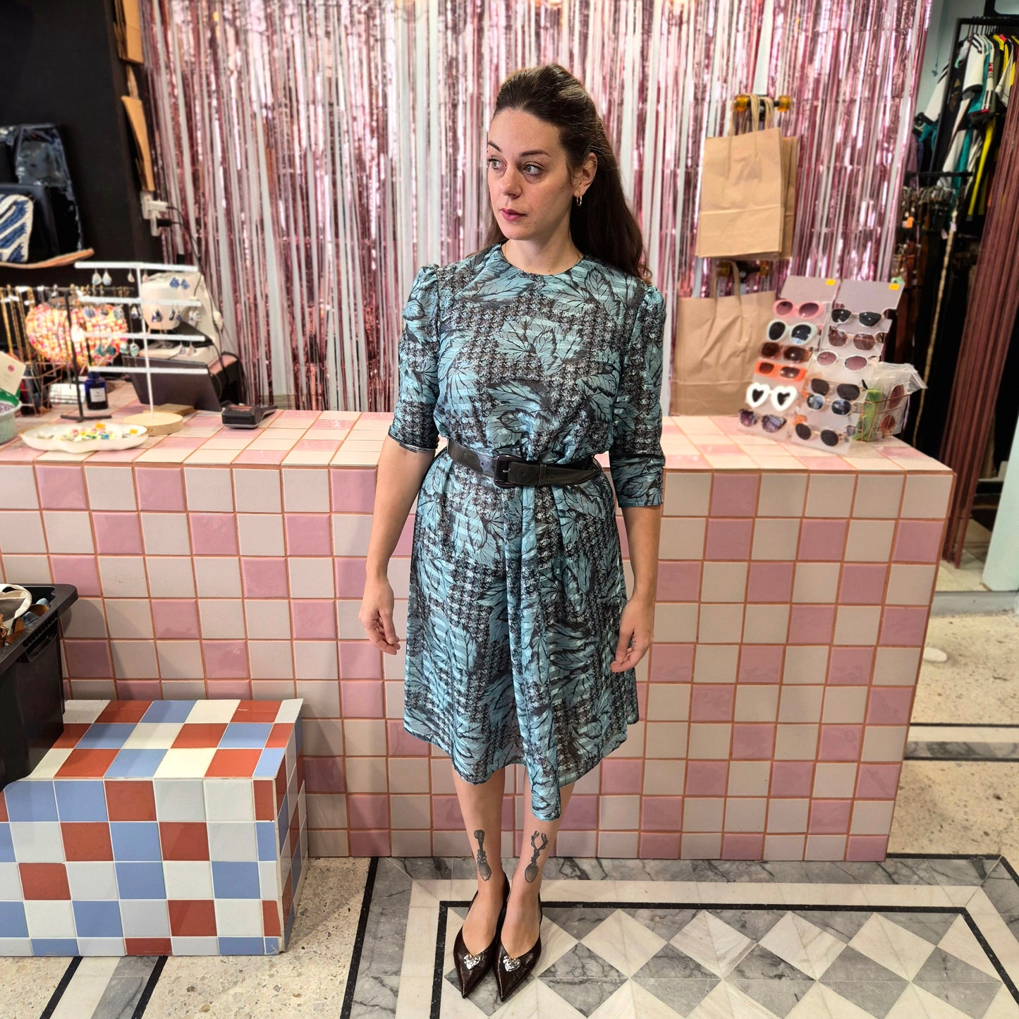 Vintage Patterned Dress