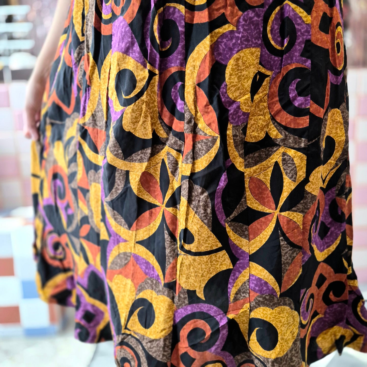 Vintage Patterned Skirt