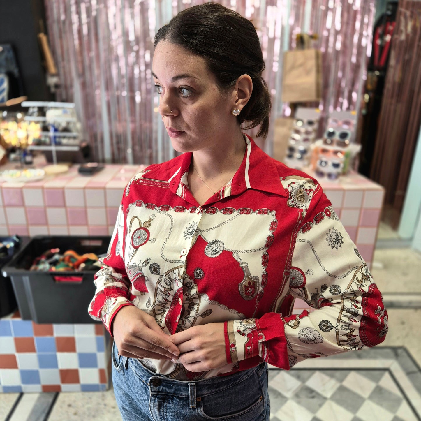 Beautiful Vintage Patterned Shirt