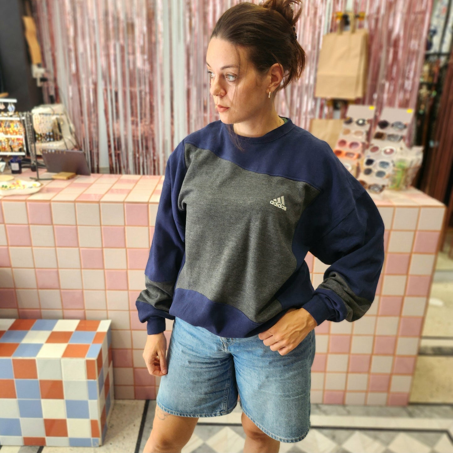 Reworked Adidas Sweatshirt