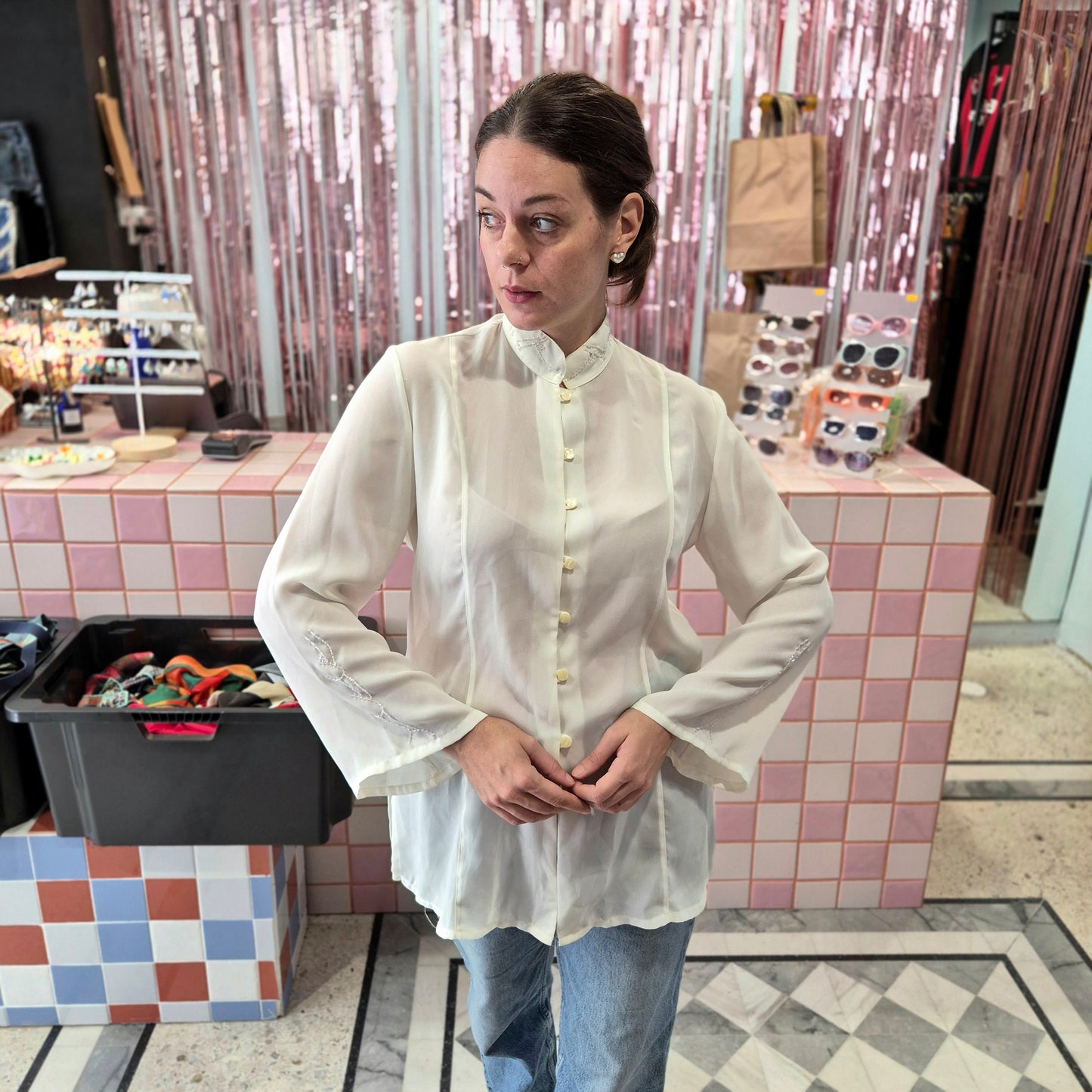 Classy Beaded Long Shirt