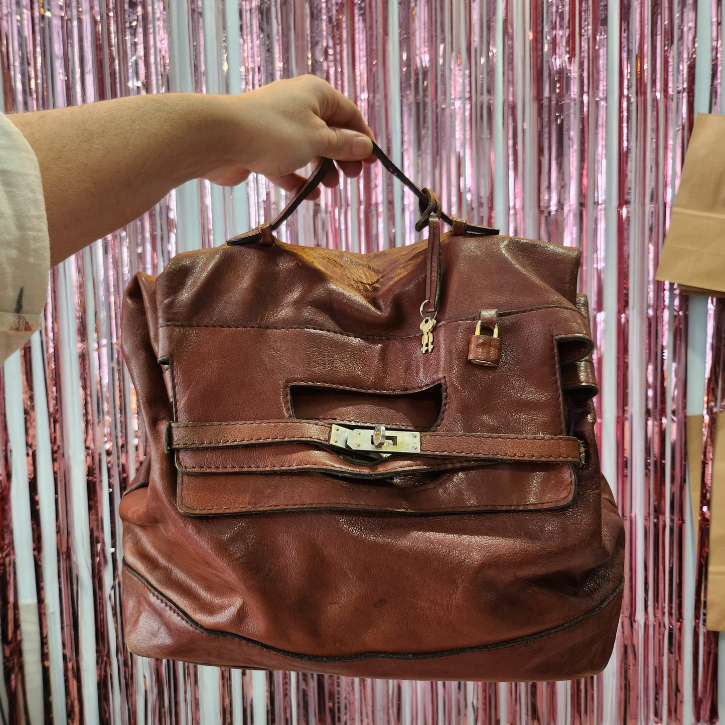 Versatile Vintage Leather Bag