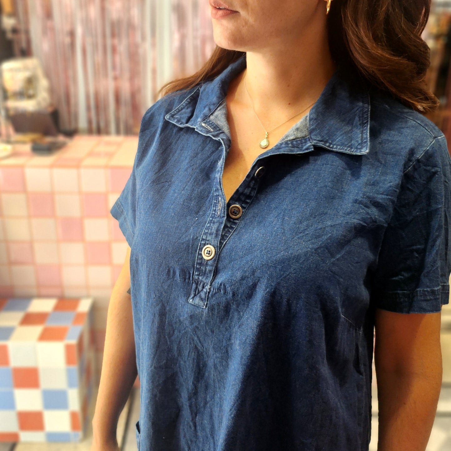 Denim Shirt Dress