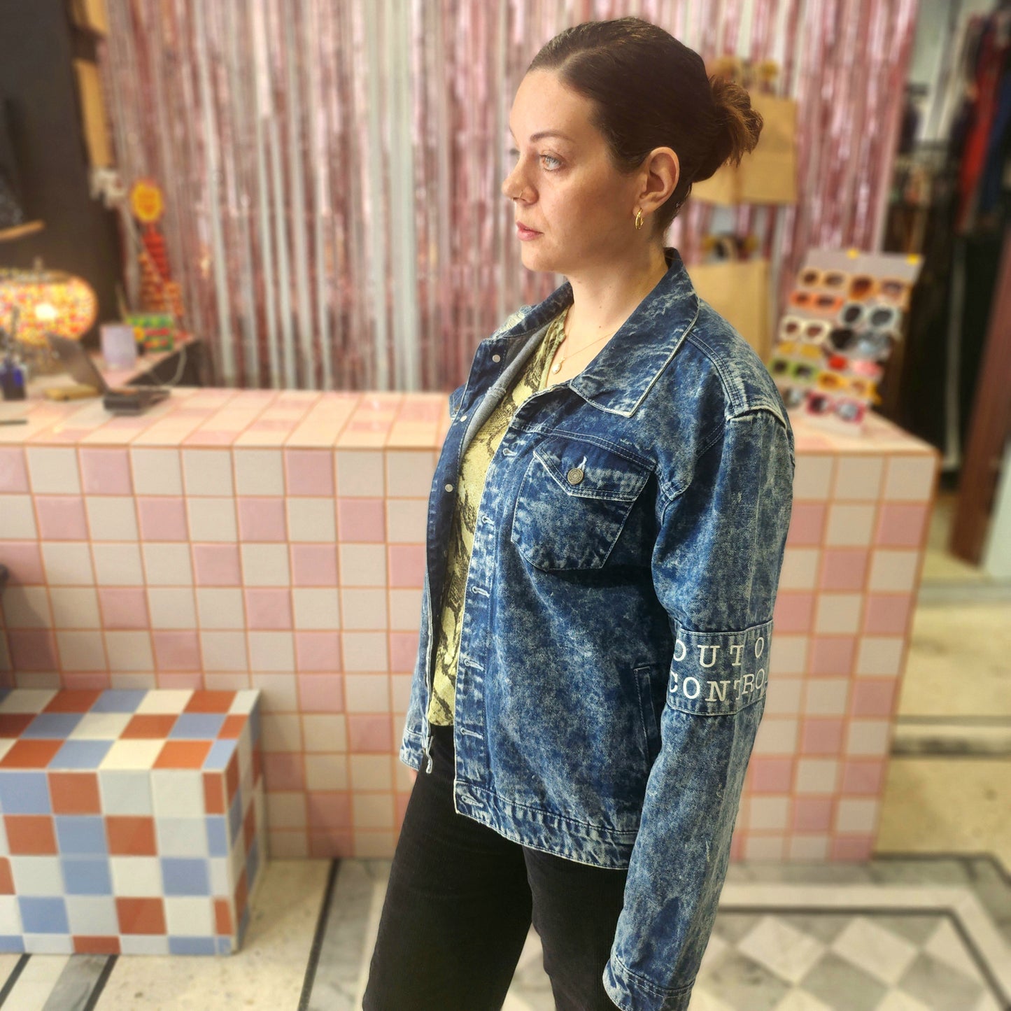 Distressed Denim Jacket