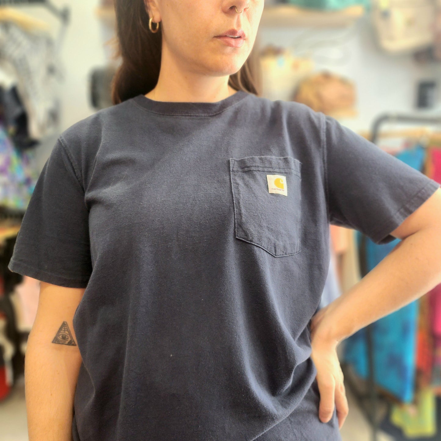 Carhartt Loose Fit navy blue Tee