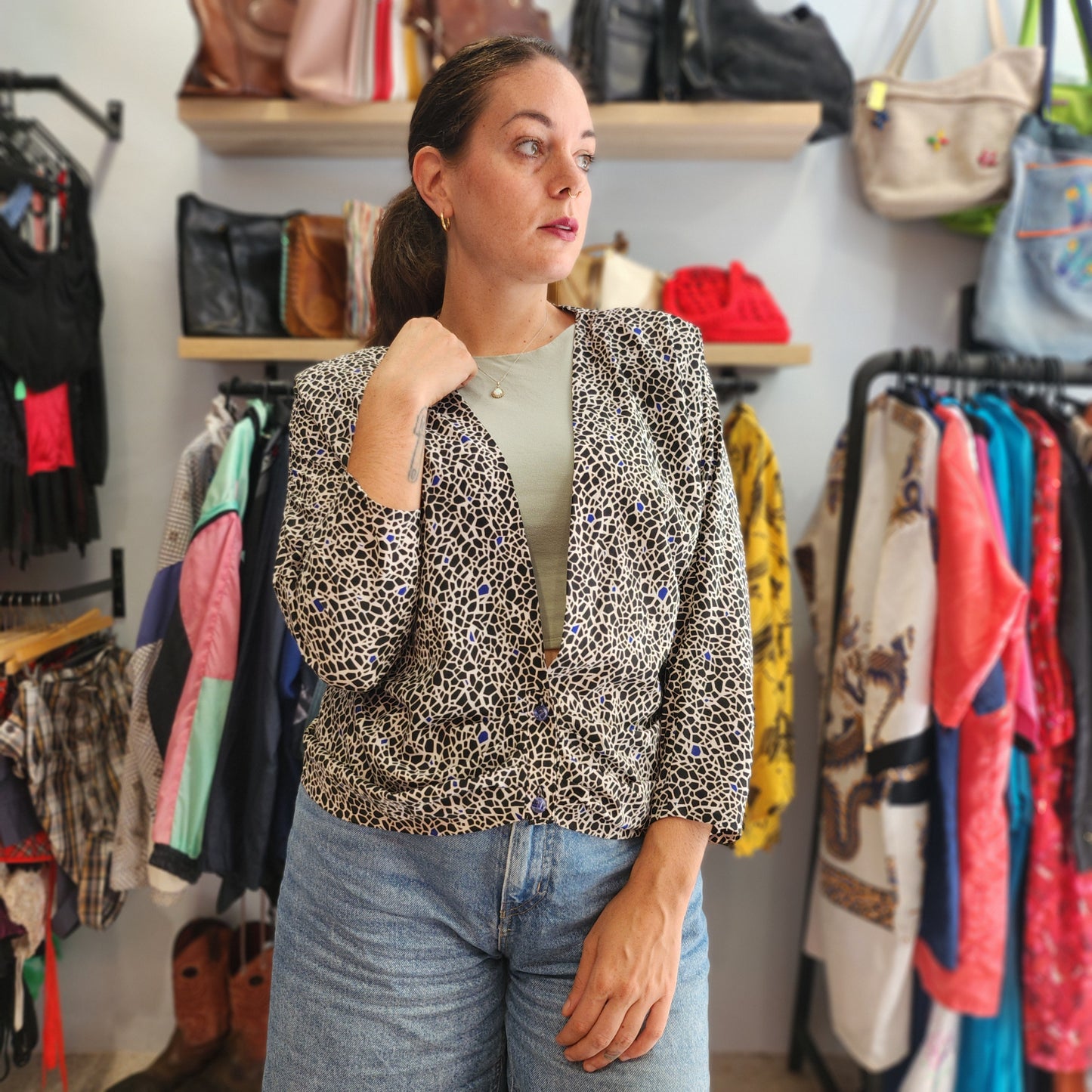 Vintage Patterned Duster
