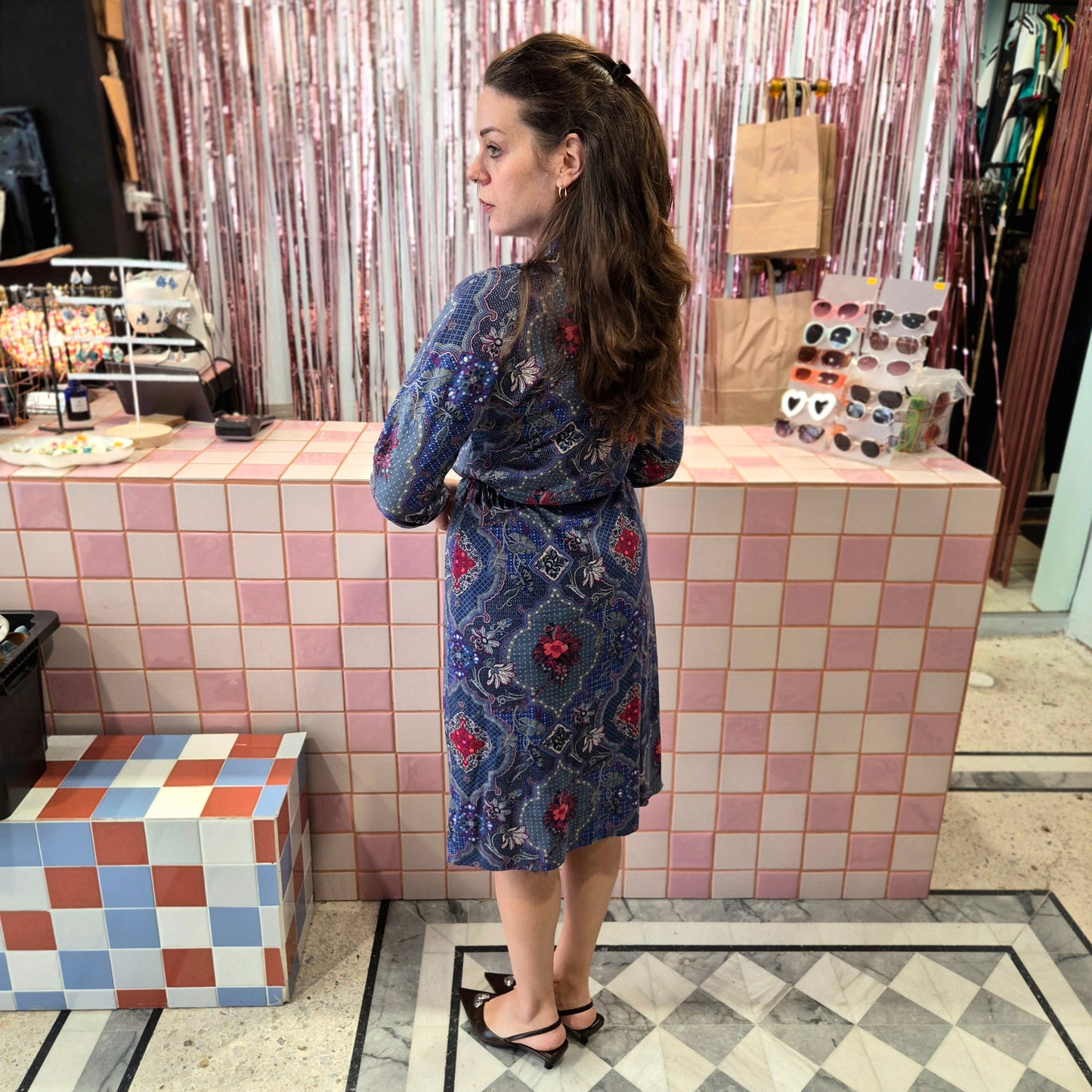 Pretty Vintage Patterned Dress