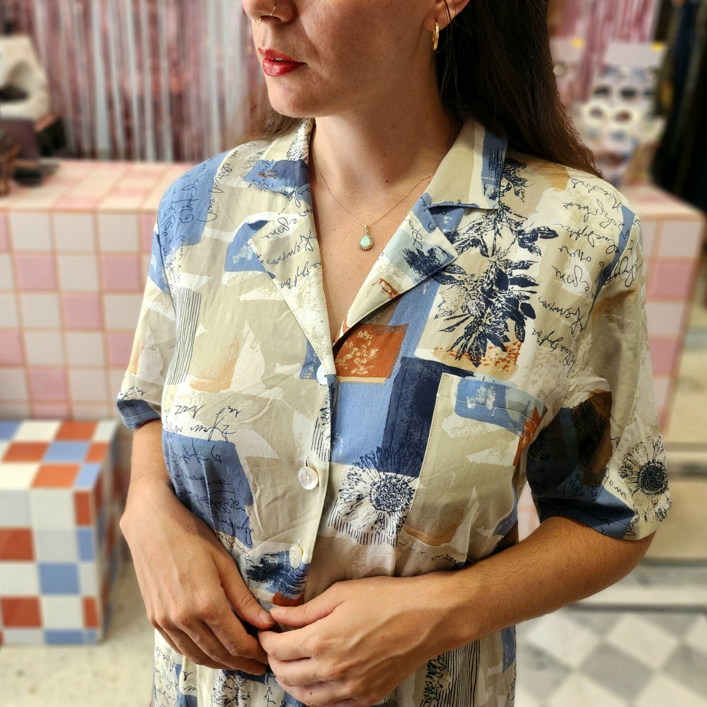 Vinatge Patterned Dress