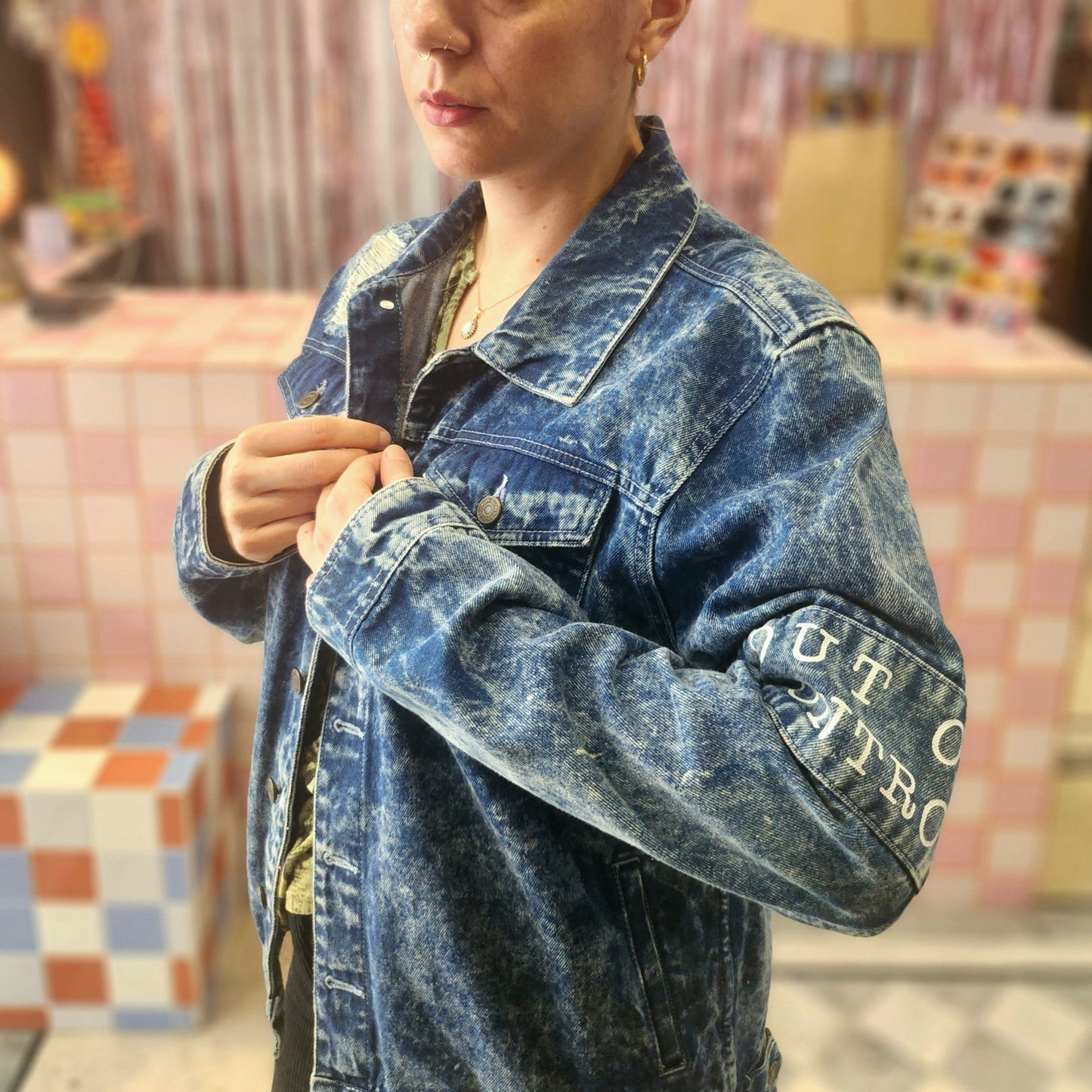 Distressed Denim Jacket