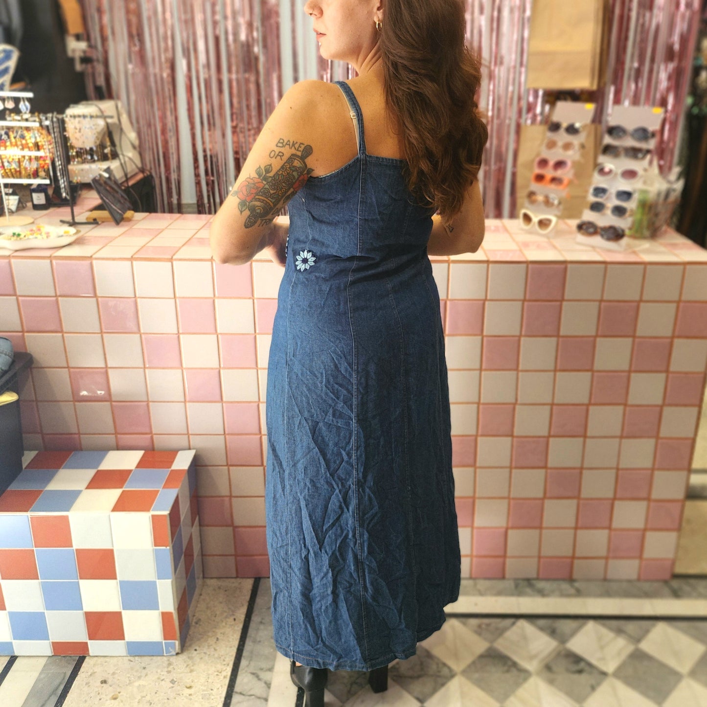 Cute Buttondown Denim Dress