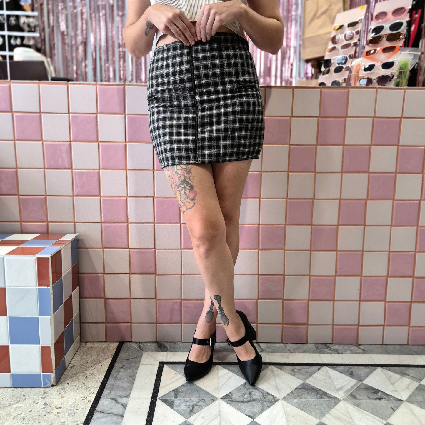 Plaid Mini Skirt