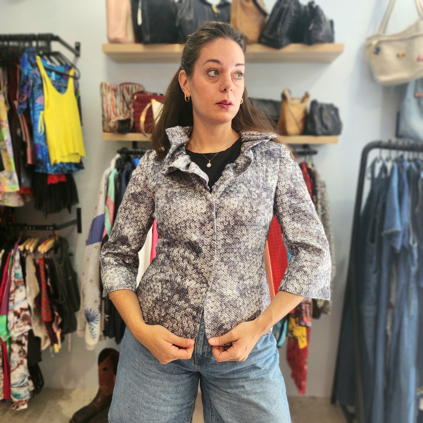 Silver Vintage Blazer