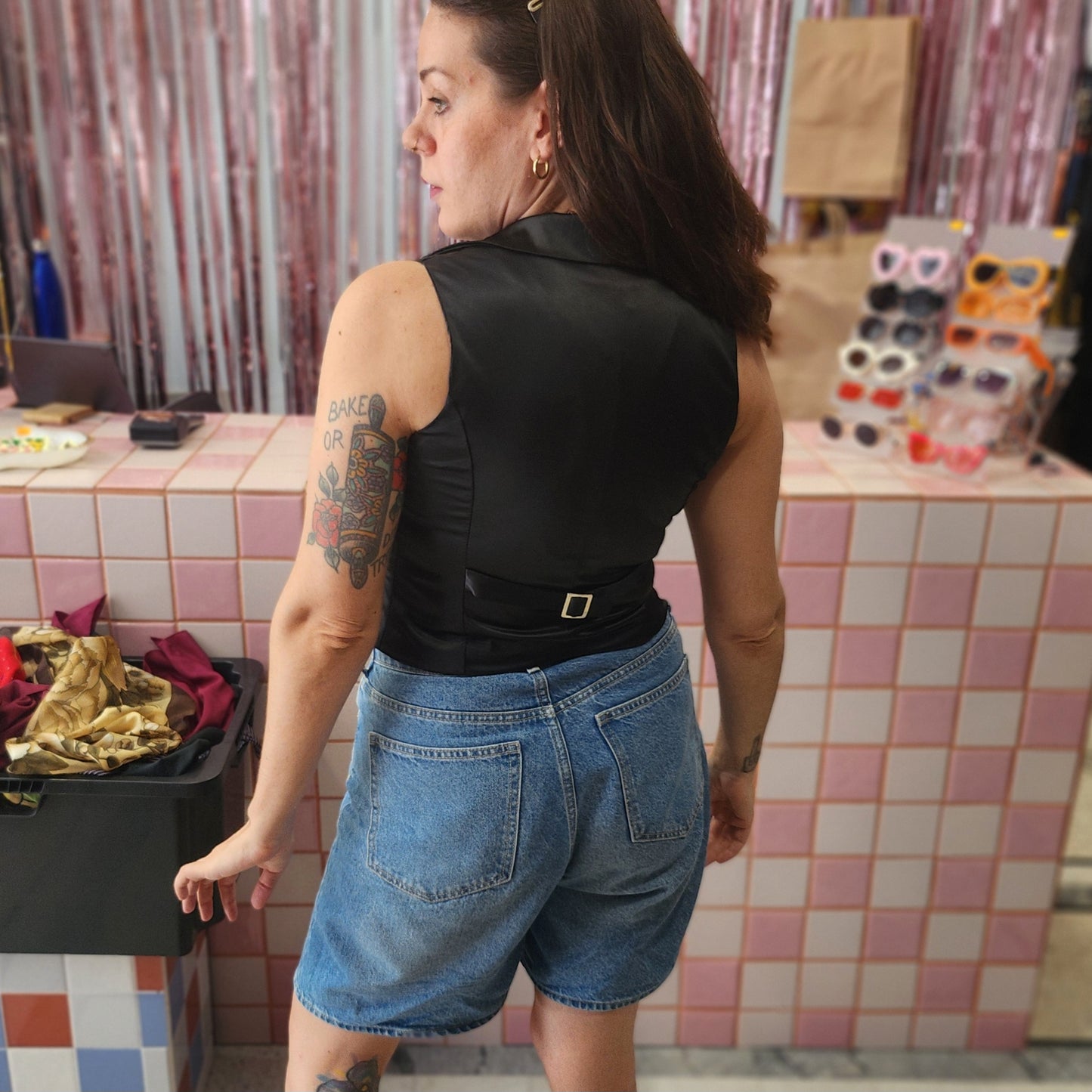 Cute Satin Vest