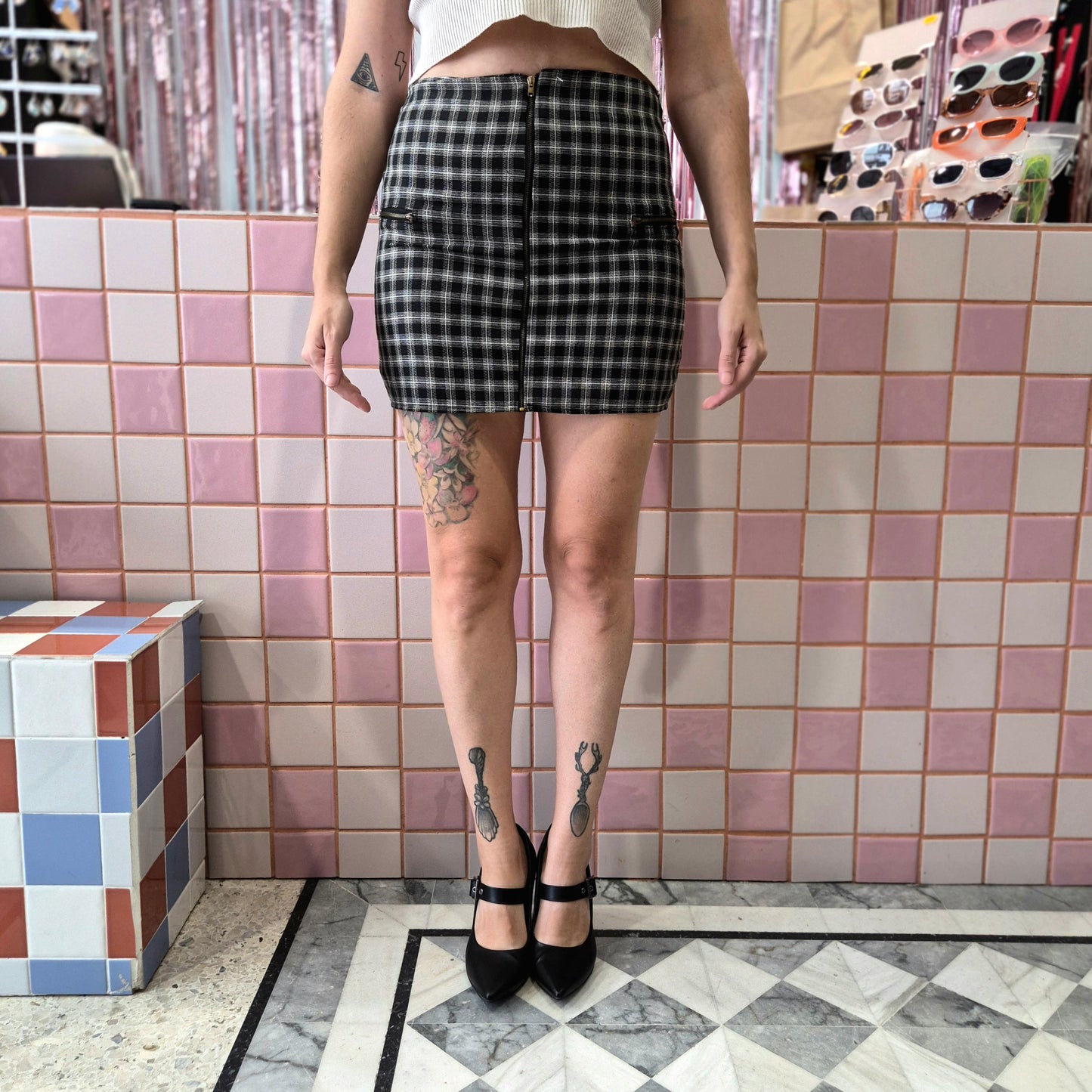 Plaid Mini Skirt