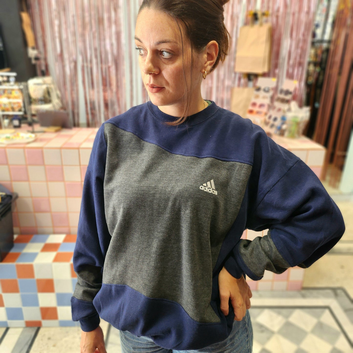 Reworked Adidas Sweatshirt