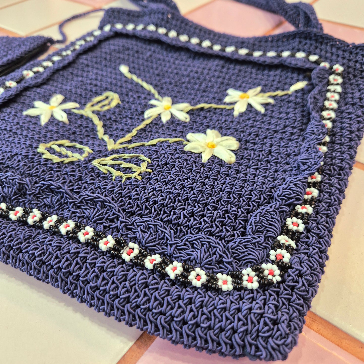 Cute Beaded Crossbody Bag