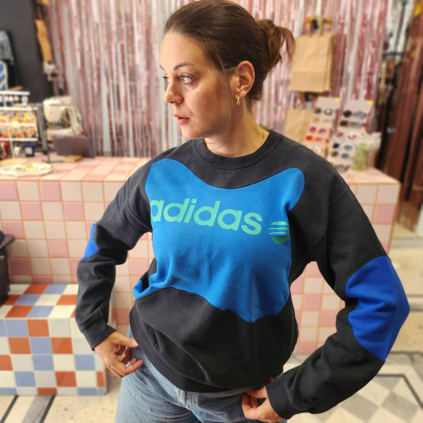 Reworked Adidas Sweatshirt