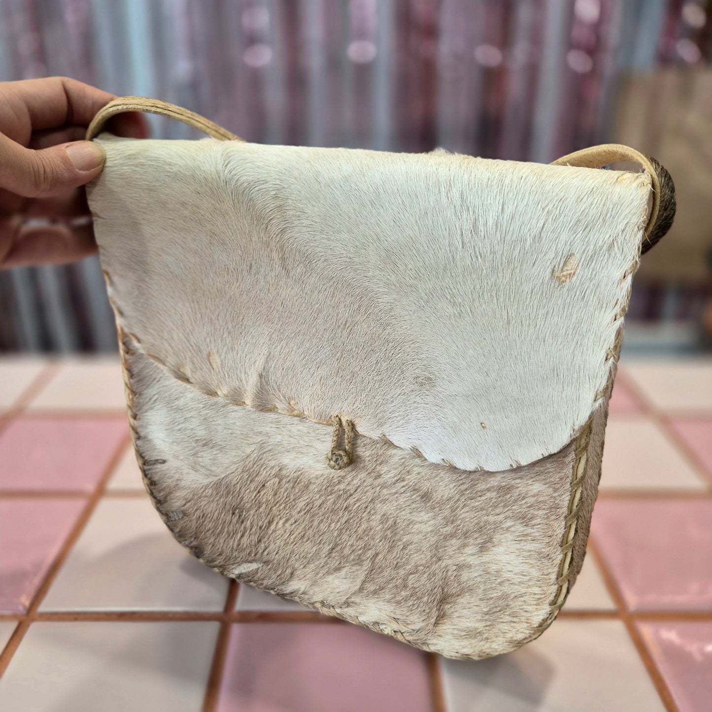 Goats skin Crossbody Bag