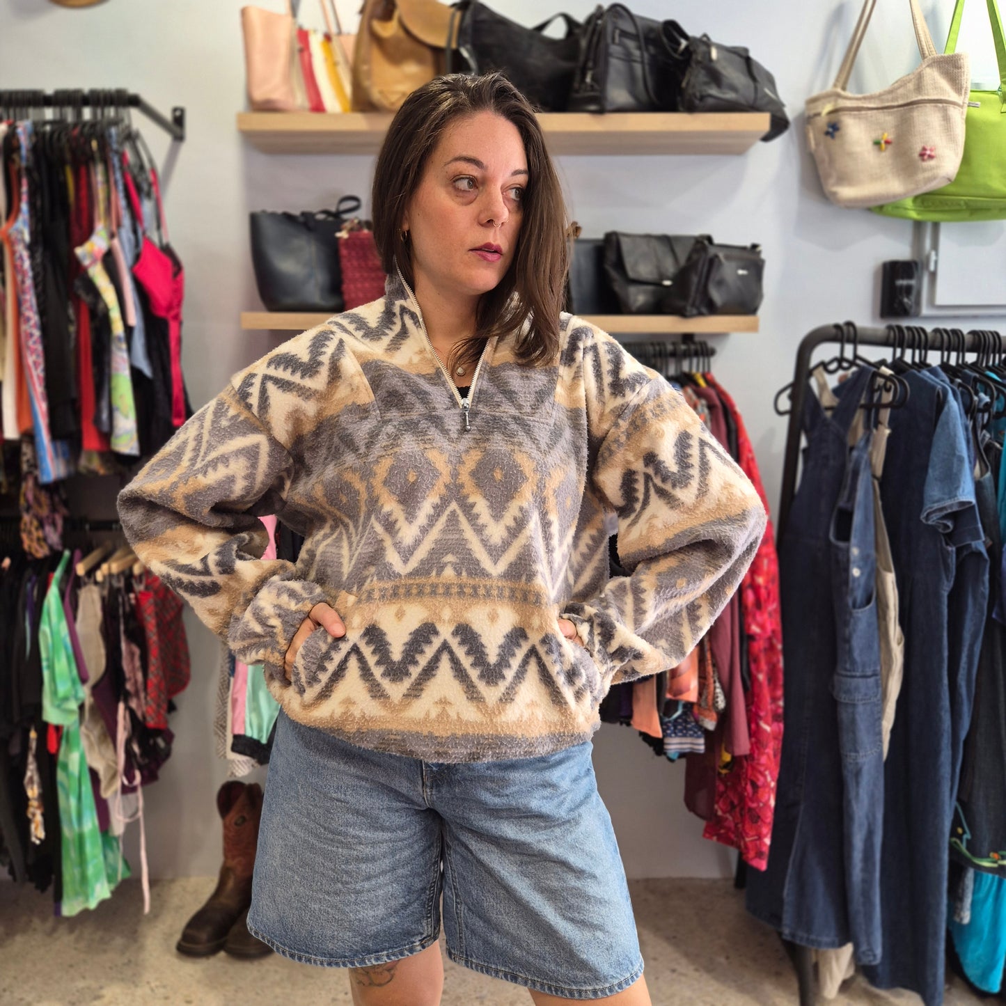 Vintage Patterned Fleece