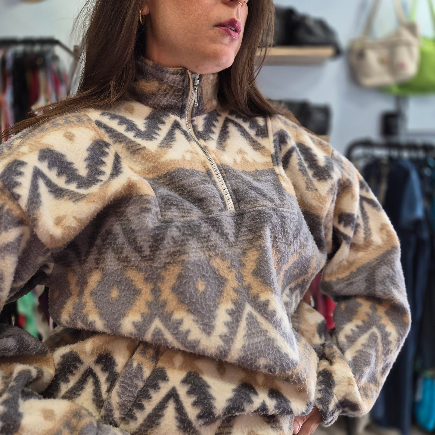 Vintage Patterned Fleece