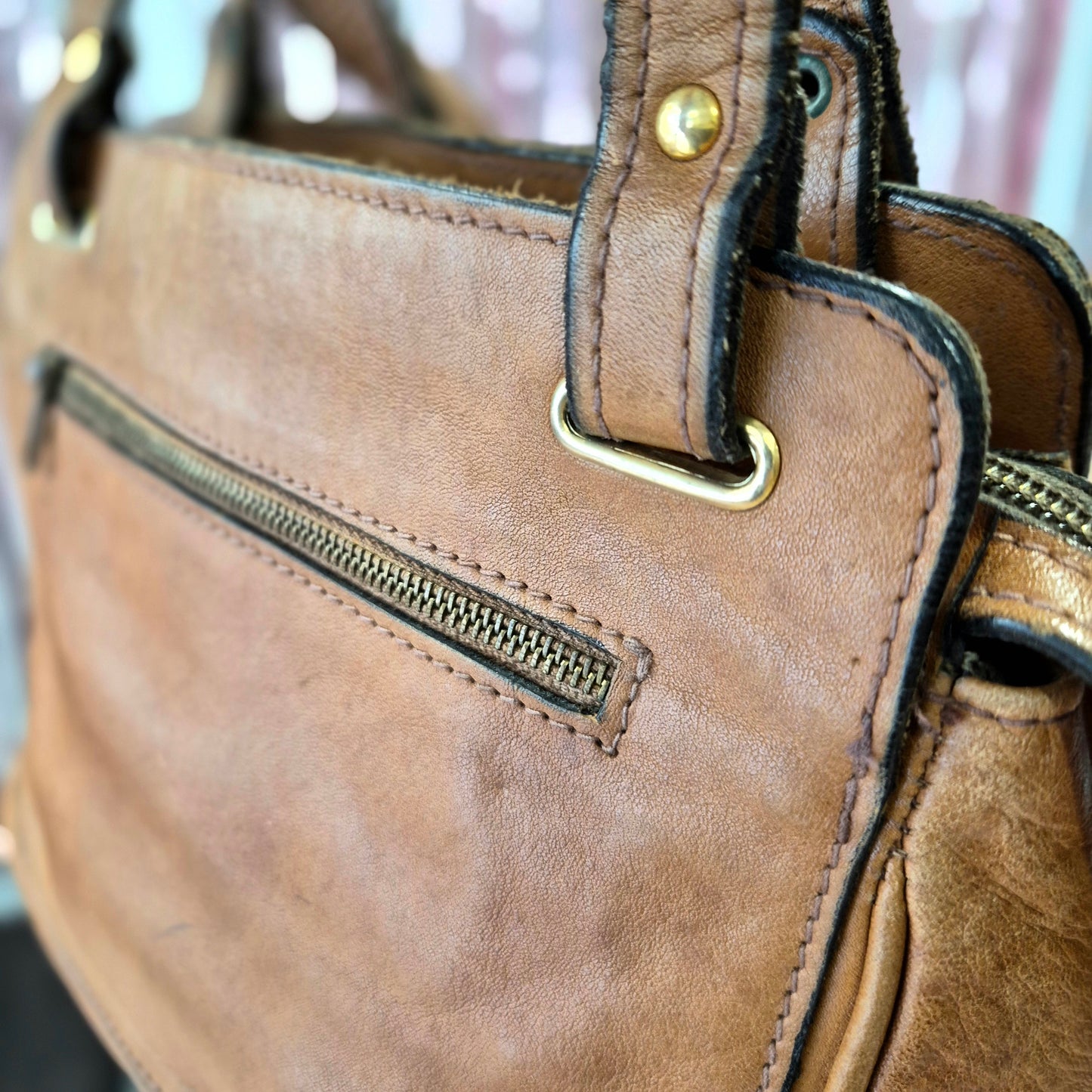 Vintage Leather Shoulder Bag