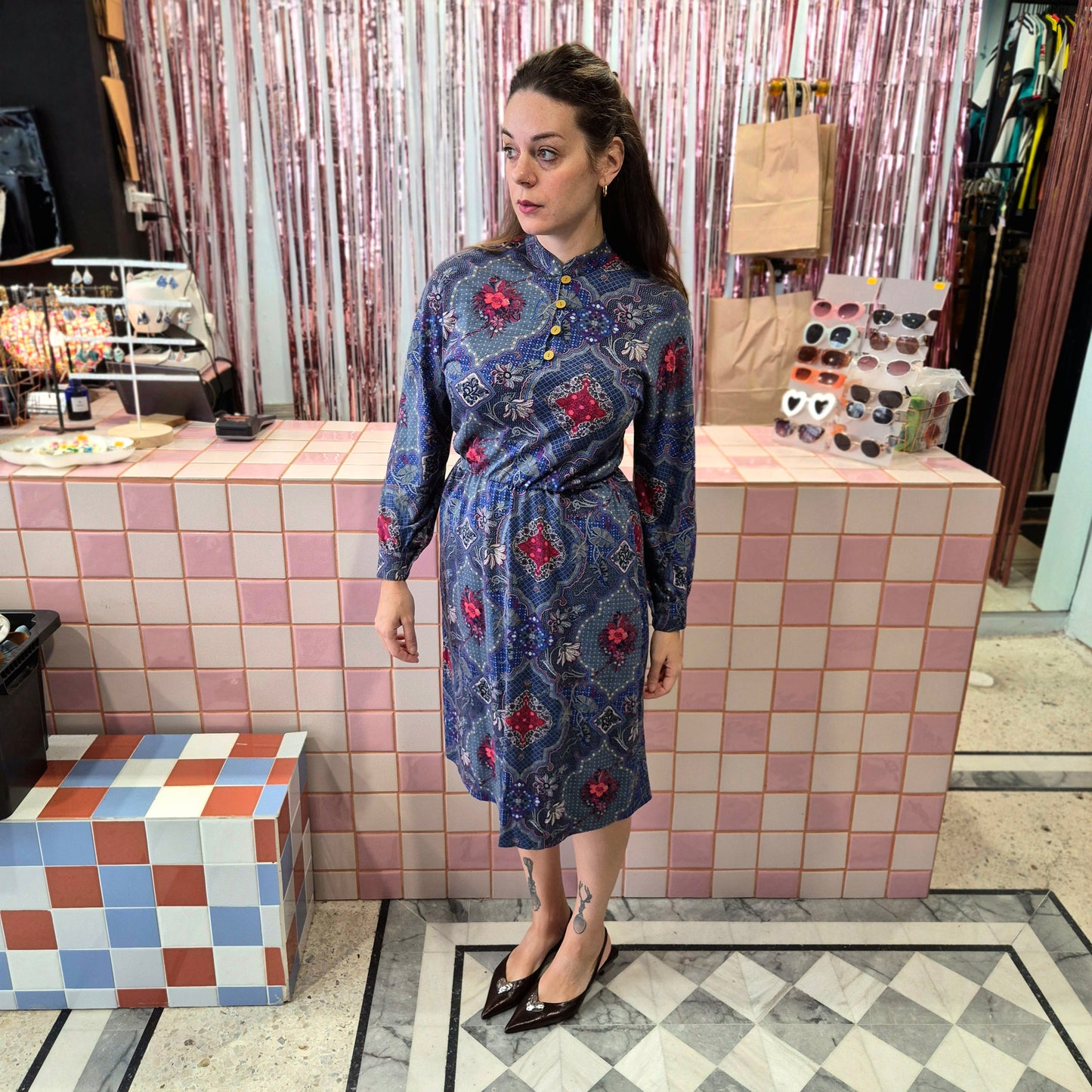 Pretty Vintage Patterned Dress