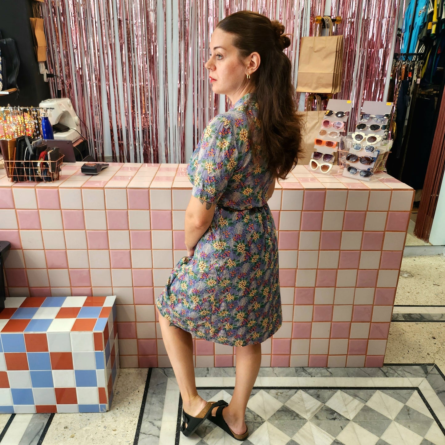 Vintage Patterned Dress