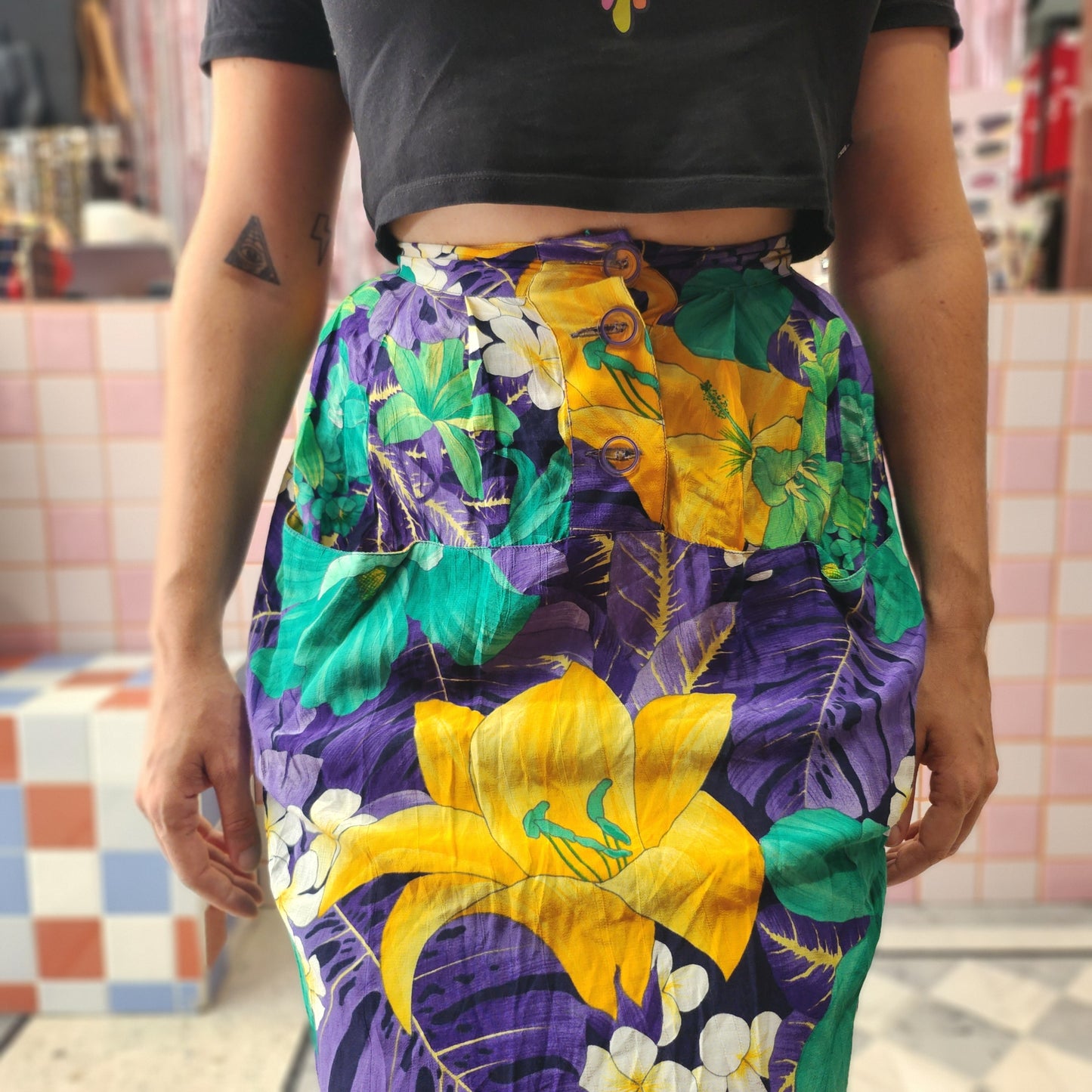 Vintage Floral Skirt