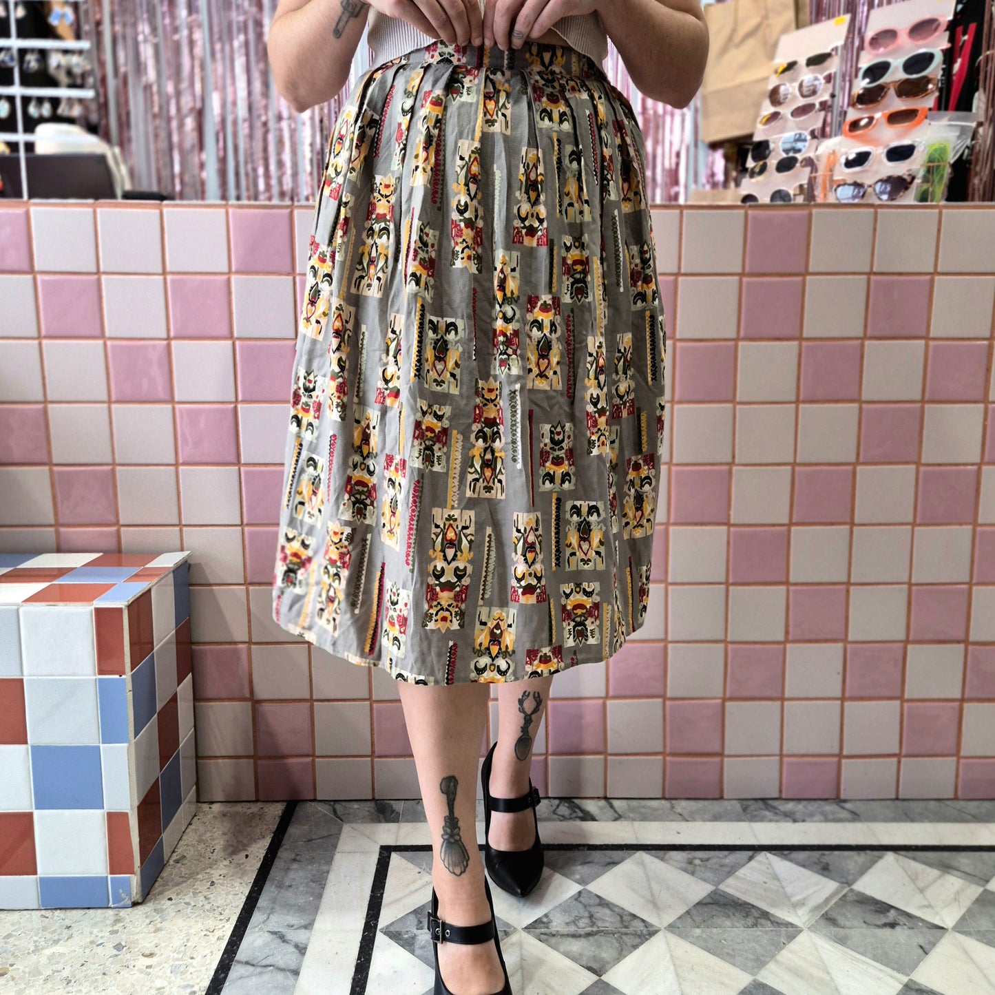 Vintage Pleated Skirt